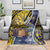 Tokelau Blanket National Badge Waves Style