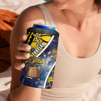Personalised Tokelau 4 in 1 Can Cooler Tumbler National Badge Waves Style