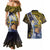 Personalised Tokelau Couples Matching Mermaid Dress and Hawaiian Shirt National Badge Waves Style