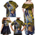 Personalised Tokelau Family Matching Off Shoulder Maxi Dress and Hawaiian Shirt National Badge Waves Style
