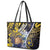 Tokelau Leather Tote Bag National Badge Waves Style