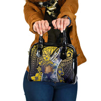 Tokelau Shoulder Handbag National Badge Waves Style