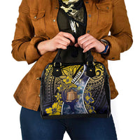 Tokelau Shoulder Handbag National Badge Waves Style