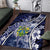 Pitcairn Islands Area Rug Coat Of Arms Waves Style