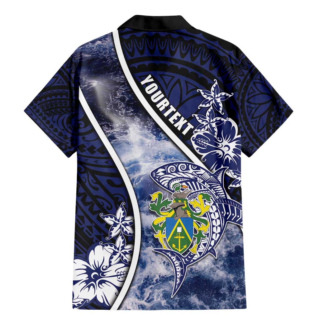 Personalised Pitcairn Islands Family Matching Mermaid Dress and Hawaiian Shirt Coat Of Arms Waves Style DT05 - Polynesian Pride