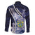 Personalised Pitcairn Islands Family Matching Mermaid Dress and Hawaiian Shirt Coat Of Arms Waves Style