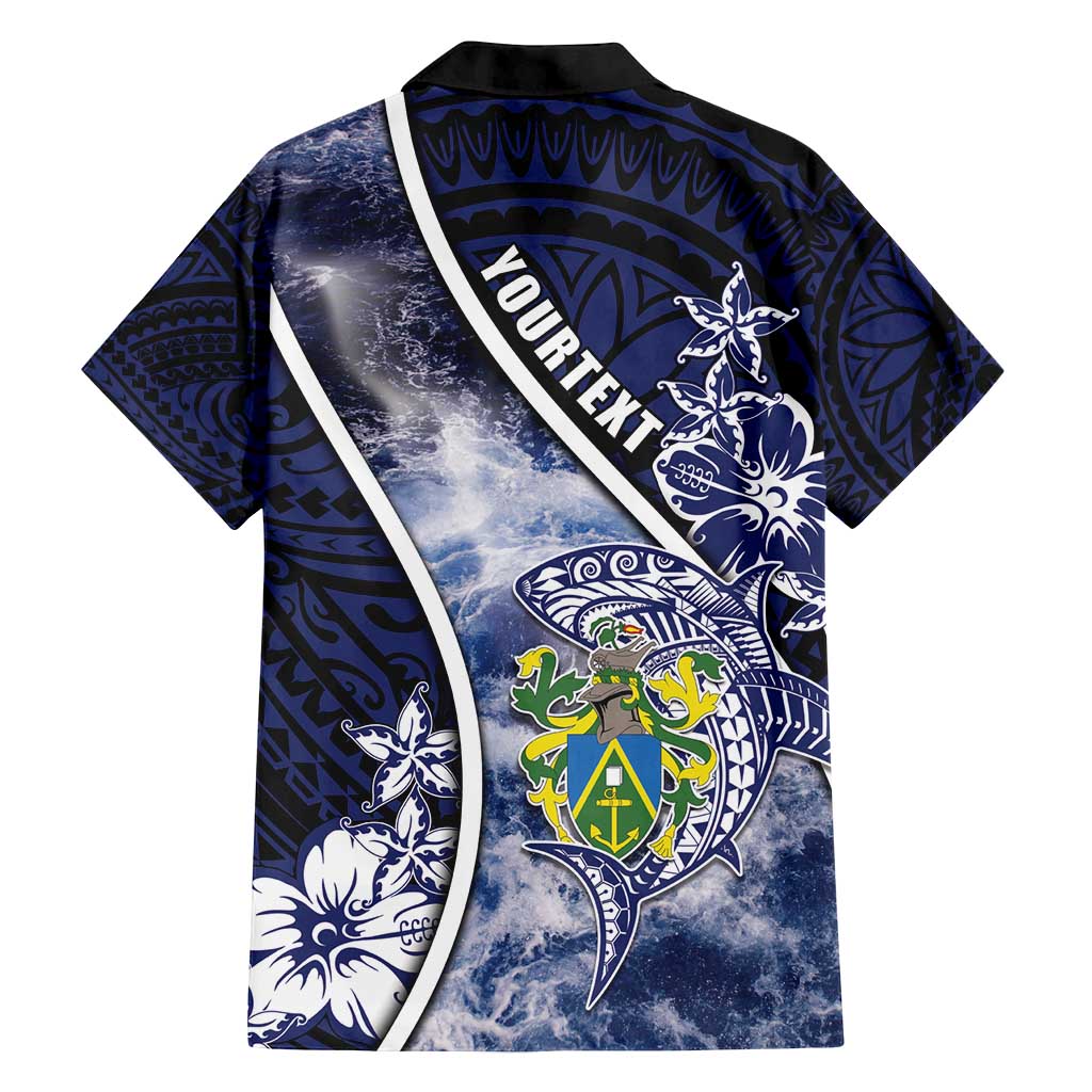 Personalised Pitcairn Islands Family Matching Off Shoulder Maxi Dress and Hawaiian Shirt Coat Of Arms Waves Style DT05 - Polynesian Pride