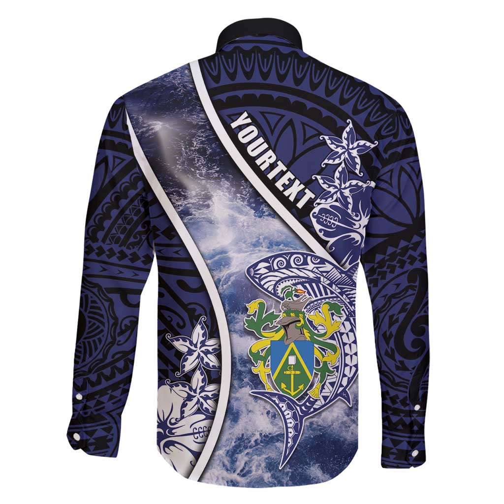 Personalised Pitcairn Islands Family Matching Off Shoulder Maxi Dress and Hawaiian Shirt Coat Of Arms Waves Style DT05 - Polynesian Pride