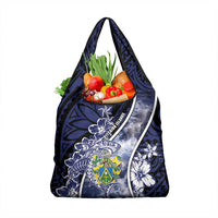 Pitcairn Islands Grocery Bag Coat Of Arms Waves Style