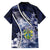 Personalised Pitcairn Islands Hawaiian Shirt Coat Of Arms Waves Style