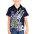 Personalised Pitcairn Islands Kid Hawaiian Shirt Coat Of Arms Waves Style