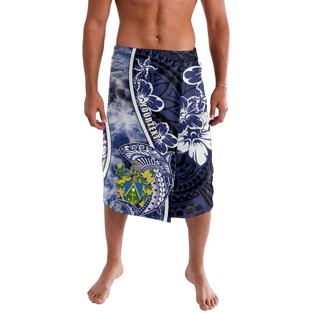 Personalised Pitcairn Islands Lavalava Coat Of Arms Waves Style