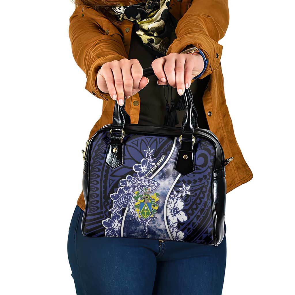 Pitcairn Islands Shoulder Handbag Coat Of Arms Waves Style