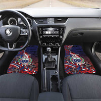 Personalised Samoa Wrestling Car Mats Polynesian Warrior Funny Style - Polynesian Pride