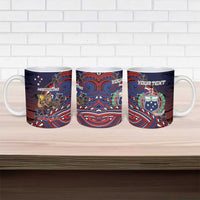 Personalised Samoa Wrestling Ceramic Mug Polynesian Warrior Funny Style - Polynesian Pride