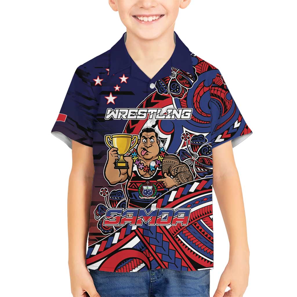 Personalised Samoa Wrestling Family Matching Summer Maxi Dress and Hawaiian Shirt Polynesian Warrior Funny Style - Polynesian Pride