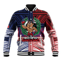 Personalised Samoa Boxing Baseball Jacket Samoan Boxer Funny Style - Polynesian Pride