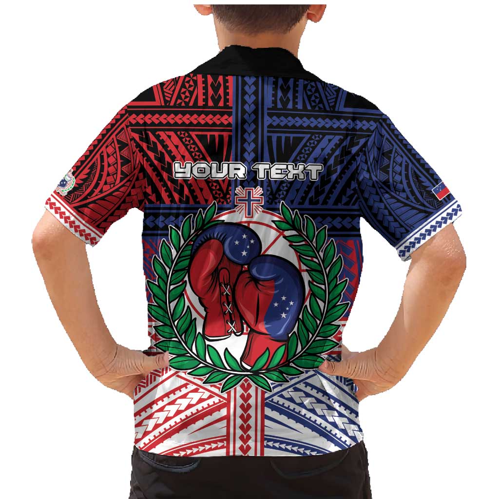 Personalised Samoa Boxing Family Matching Mermaid Dress and Hawaiian Shirt Samoan Boxer Funny Style - Polynesian Pride