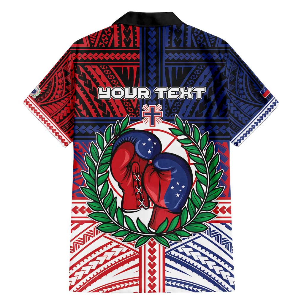 Personalised Samoa Boxing Family Matching Puletasi and Hawaiian Shirt Samoan Boxer Funny Style - Polynesian Pride