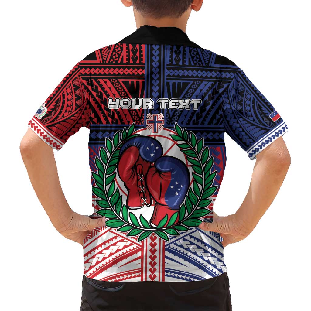 Personalised Samoa Boxing Family Matching Summer Maxi Dress and Hawaiian Shirt Samoan Boxer Funny Style - Polynesian Pride
