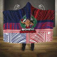 Samoa Boxing Hooded Blanket Samoan Boxer Funny Style - Polynesian Pride