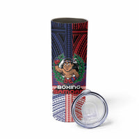 Personalised Samoa Boxing Skinny Tumbler Samoan Boxer Funny Style - Polynesian Pride