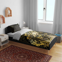 Niue Bedding Set Niuean Crab Waves Style