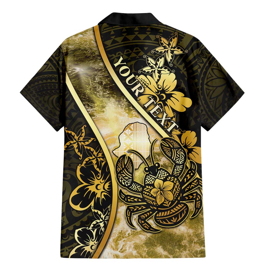 Personalised Niue Family Matching Mermaid Dress and Hawaiian Shirt Niuean Crab Waves Style DT05 - Polynesian Pride