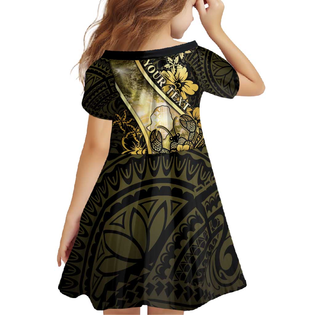 Personalised Niue Family Matching Summer Maxi Dress and Hawaiian Shirt Niuean Crab Waves Style