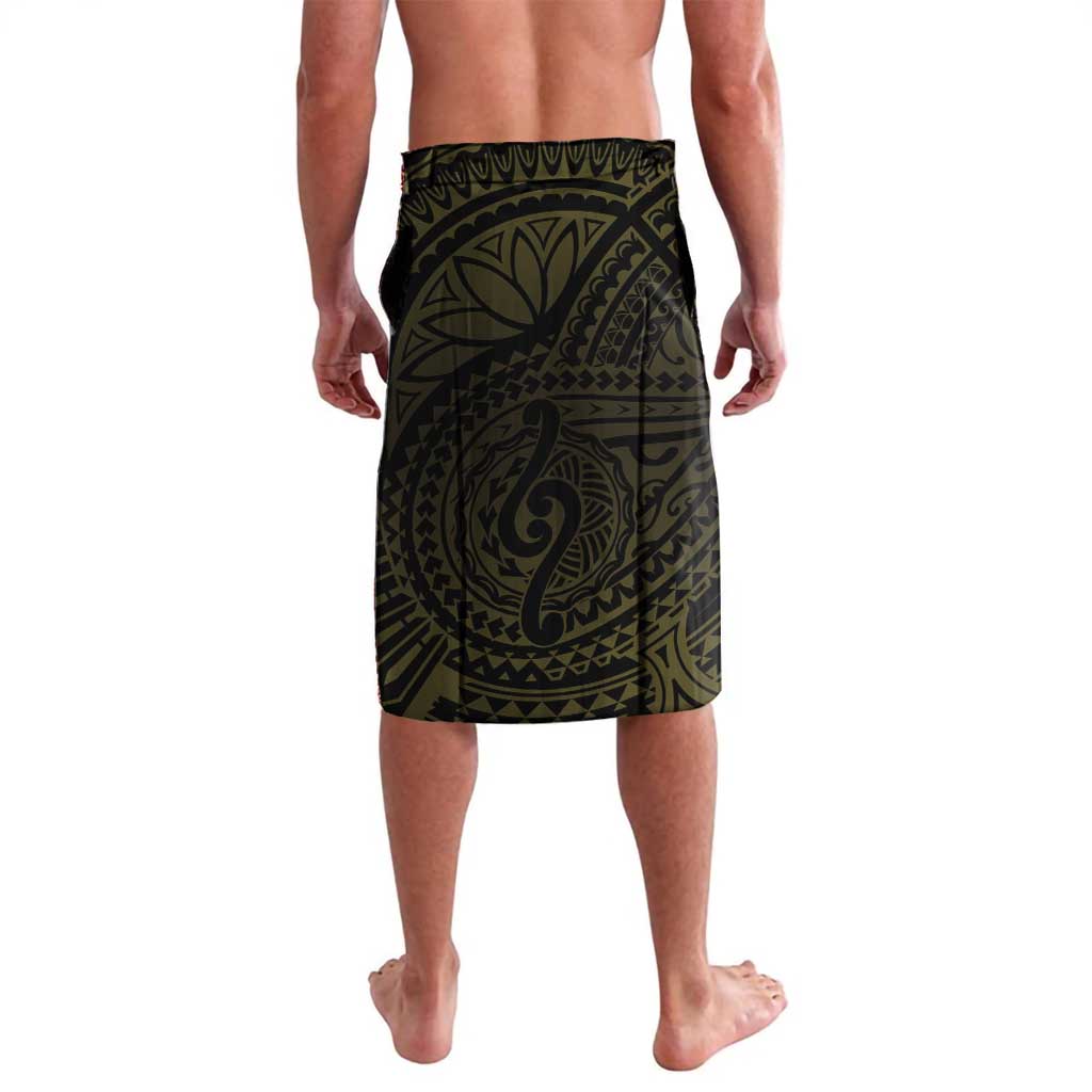 Personalised Niue Lavalava Niuean Crab Waves Style