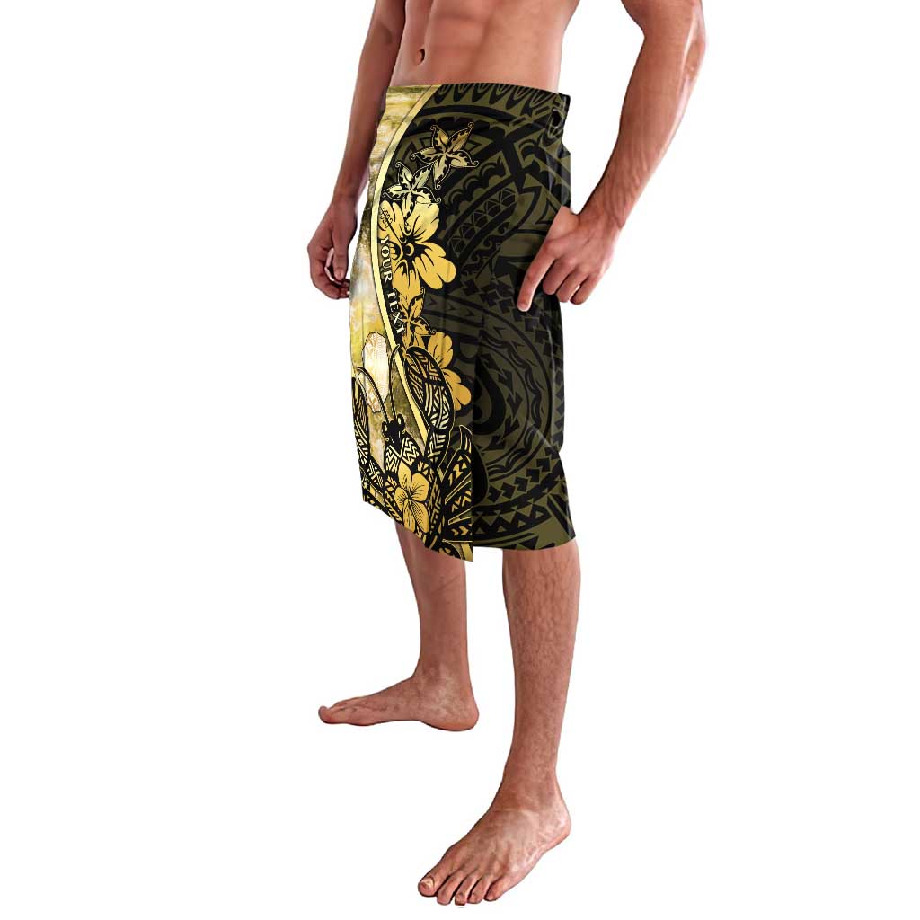 Personalised Niue Lavalava Niuean Crab Waves Style