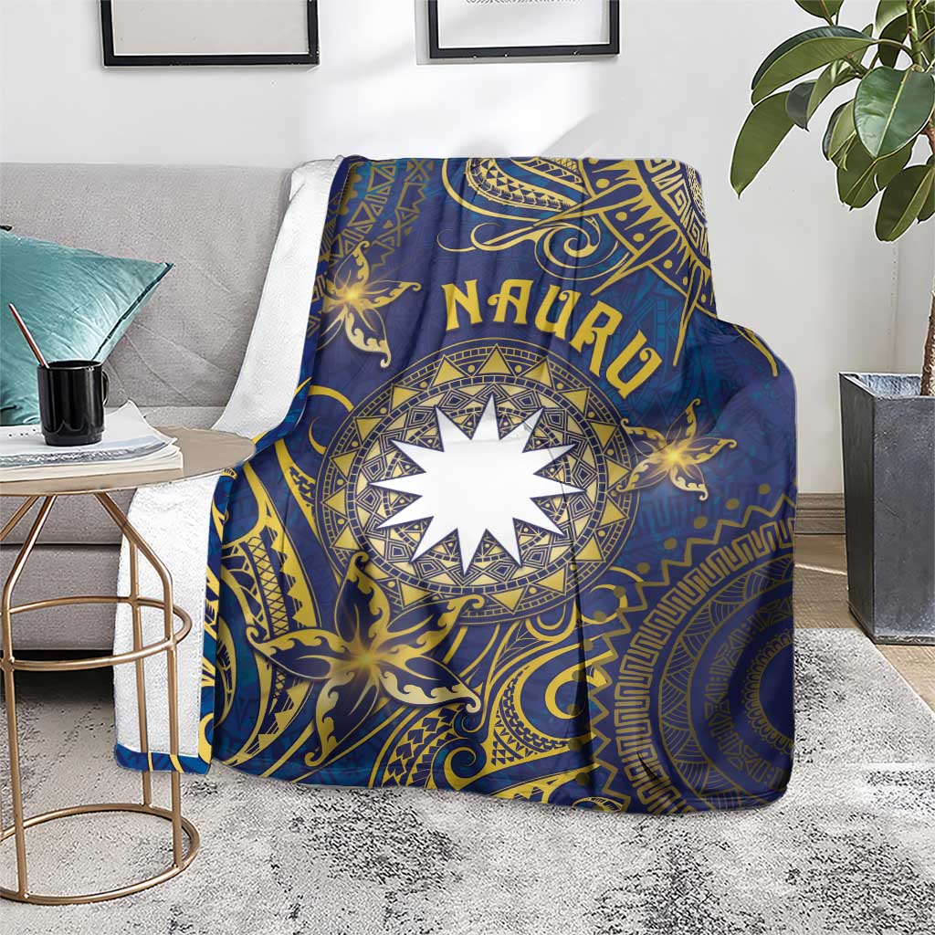 Nauru Blanket Hibiscus Polynesian Tribal Pattern