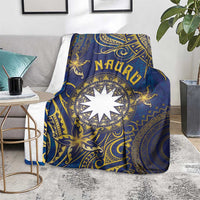 Nauru Blanket Hibiscus Polynesian Tribal Pattern
