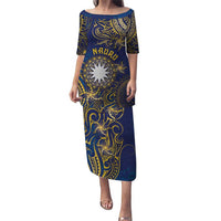 Personalised Nauru Puletasi Hibiscus Polynesian Tribal Pattern