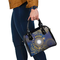 Nauru Shoulder Handbag Hibiscus Polynesian Tribal Pattern