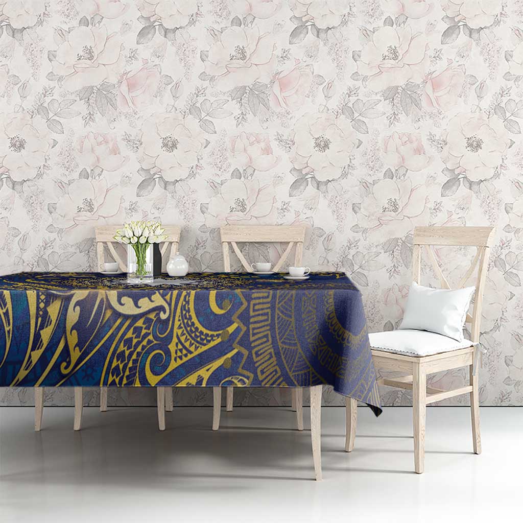 Nauru Tablecloth Hibiscus Polynesian Tribal Pattern