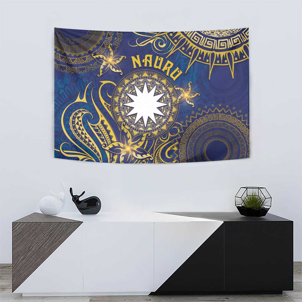 Nauru Tapestry Hibiscus Polynesian Tribal Pattern