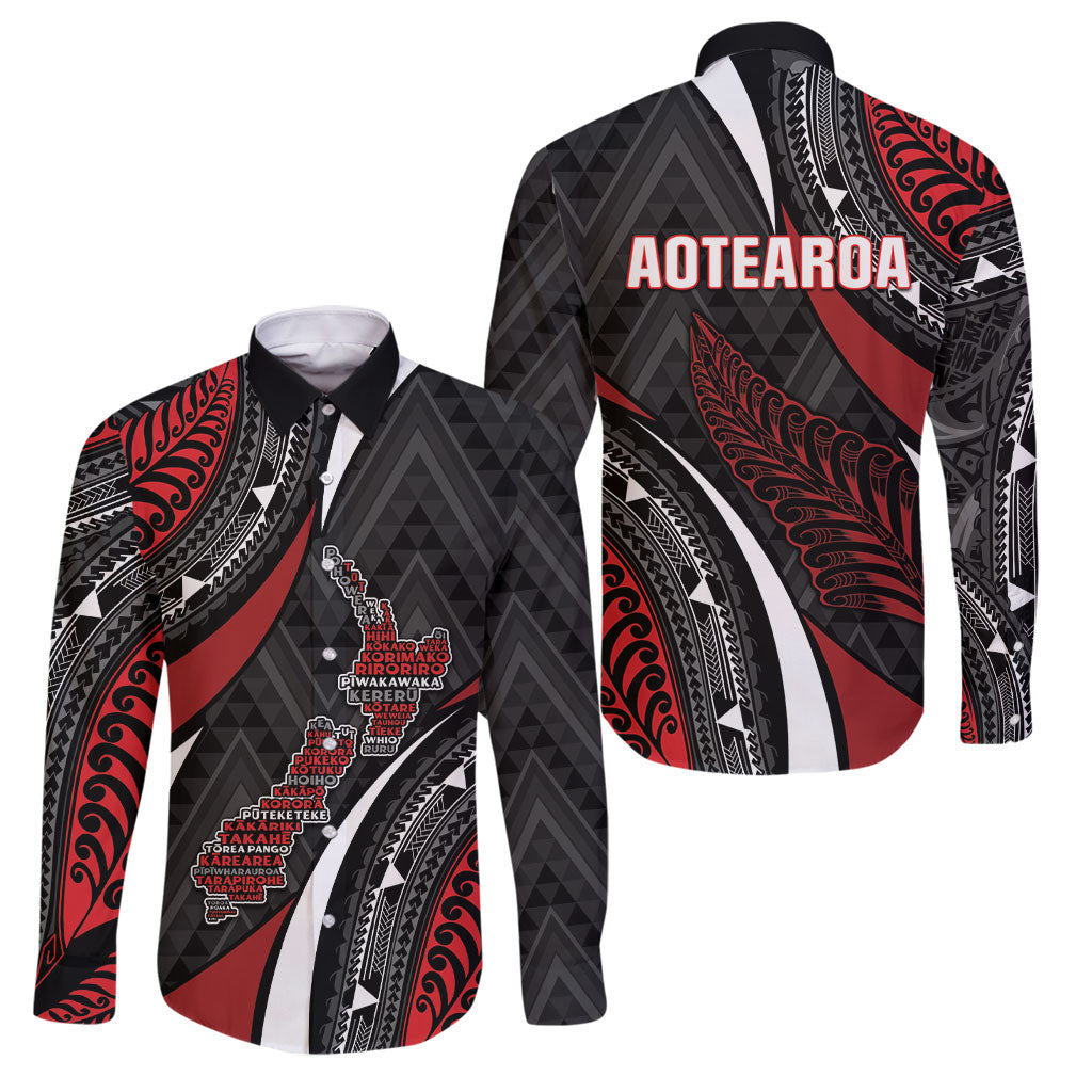 Aotearoa New Zealand Native Birds Map Family Matching Short Sleeve Bodycon Dress and Hawaiian Shirt Silver Fern Tribal Pattern