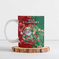 Hawaii Christmas Ceramic Mug Mele Kalikimaka Funny Hawaiian Santa DT05 Green - Polynesian Pride