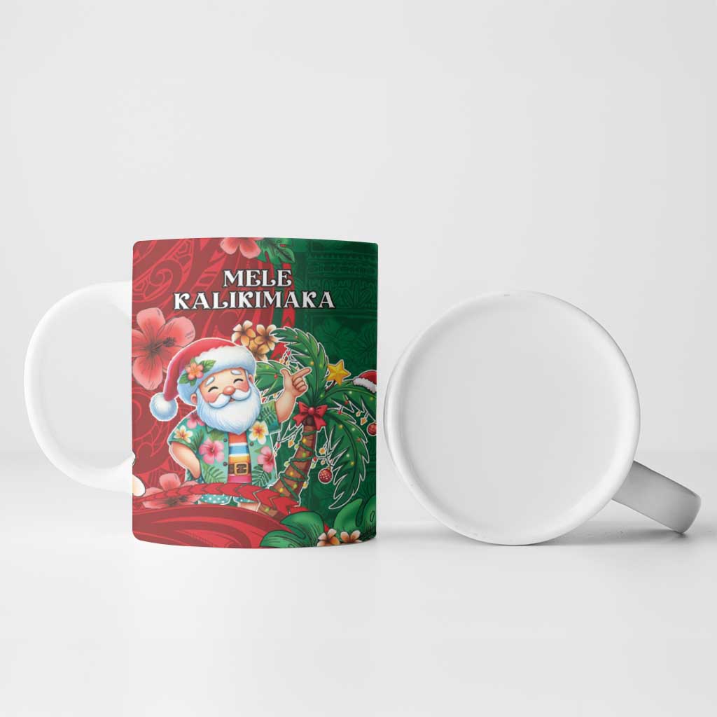 Hawaii Christmas Ceramic Mug Mele Kalikimaka Funny Hawaiian Santa DT05 - Polynesian Pride