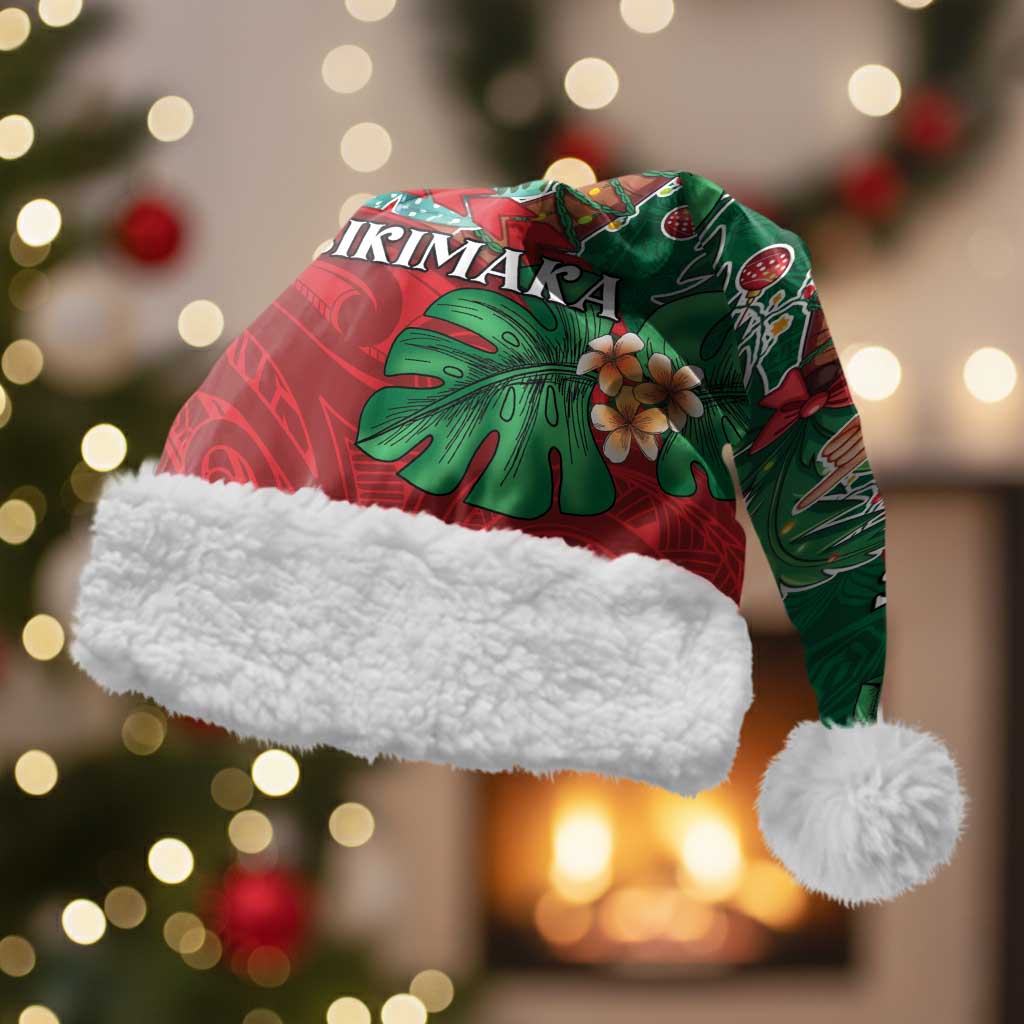 Hawaii Christmas Santa Hat Mele Kalikimaka Funny Hawaiian Santa - Polynesian Pride