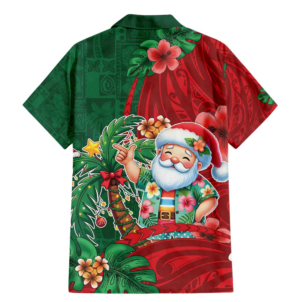 Hawaii Christmas Family Matching Mermaid Dress and Hawaiian Shirt Mele Kalikimaka Funny Hawaiian Santa DT05 - Polynesian Pride