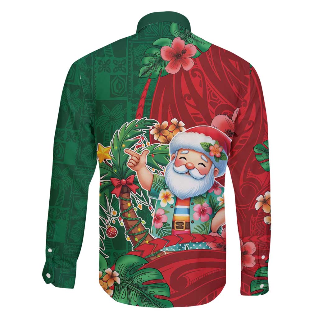 Hawaii Christmas Family Matching Puletasi and Hawaiian Shirt Mele Kalikimaka Funny Hawaiian Santa DT05 - Polynesian Pride