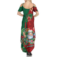 Hawaii Christmas Family Matching Summer Maxi Dress and Hawaiian Shirt Mele Kalikimaka Funny Hawaiian Santa DT05 - Polynesian Pride