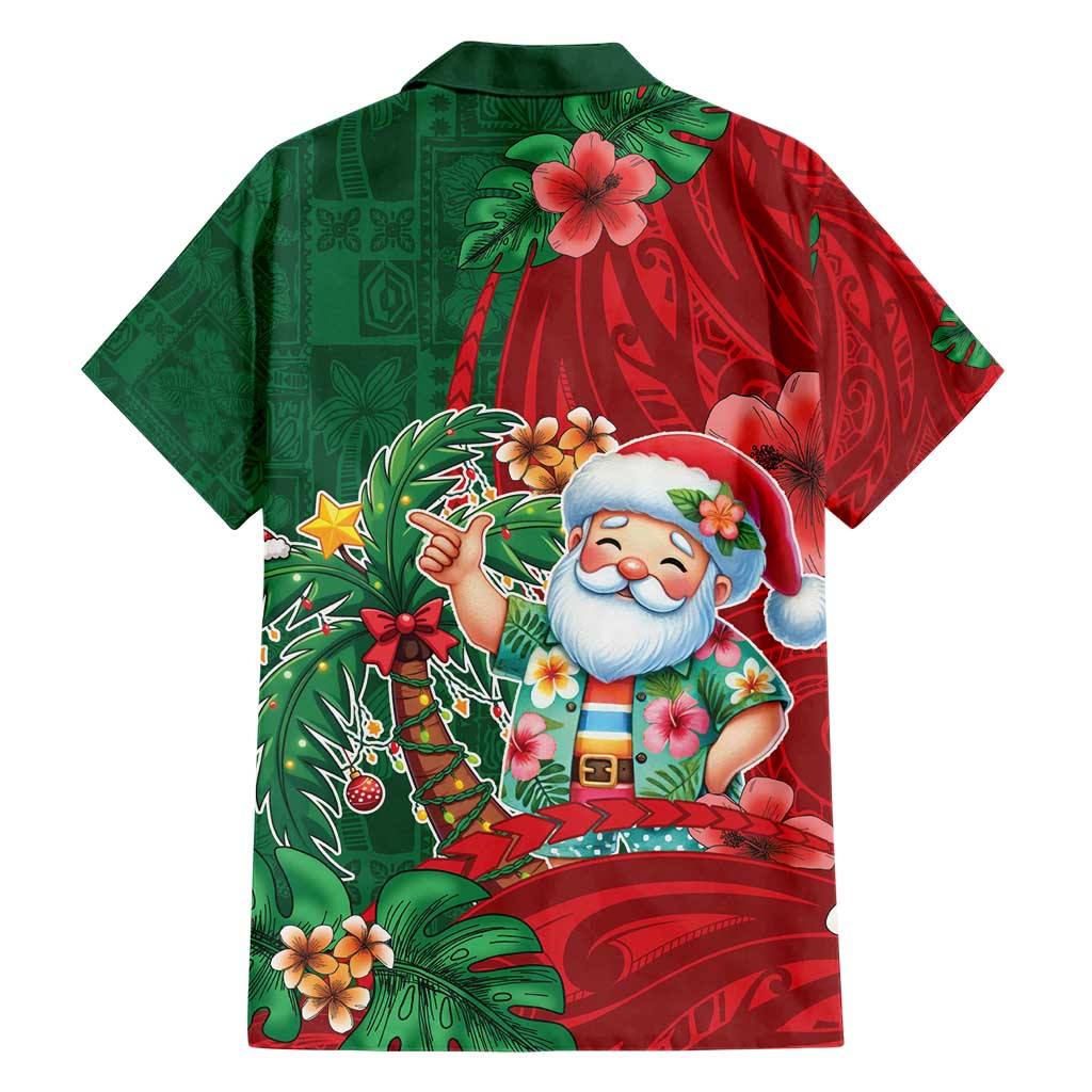 Hawaii Christmas Hawaiian Shirt Mele Kalikimaka Funny Hawaiian Santa - Polynesian Pride
