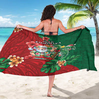 Hawaii Christmas Sarong Mele Kalikimaka Funny Hawaiian Santa DT05 - Polynesian Pride