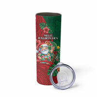 Hawaii Christmas Skinny Tumbler Mele Kalikimaka Funny Hawaiian Santa DT05 - Polynesian Pride