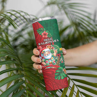 Hawaii Christmas Skinny Tumbler Mele Kalikimaka Funny Hawaiian Santa DT05 - Polynesian Pride