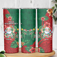 Hawaii Christmas Skinny Tumbler Mele Kalikimaka Funny Hawaiian Santa DT05 - Polynesian Pride