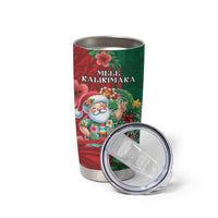 Hawaii Christmas Tumbler Cup Mele Kalikimaka Funny Hawaiian Santa DT05 - Polynesian Pride